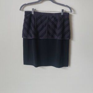 Fendi Elegant Skirt with Textured Overlay - Size  - NEW